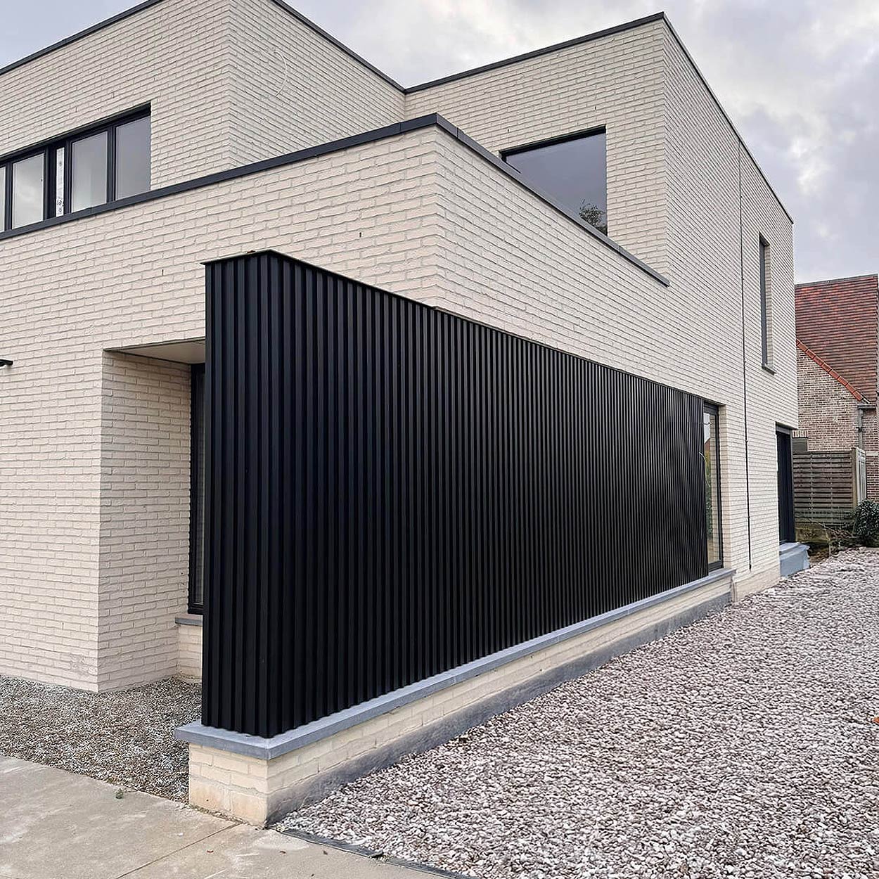 Cladix Aluminium Gevelbekleding Gitzwart RAL9005